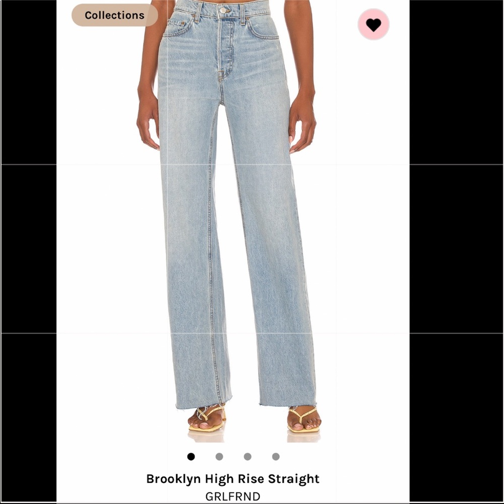 Brooklyn High Rise Straight from GRLFRND Revolve Collections